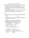 Biology I ECA Review Standard 7 Genetics