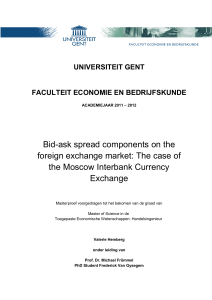 Bid-ask spread components on the foreign exchange market: The