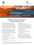 Mutual Life Dividend Rates – March 2017
