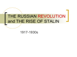 THE RUSSIAN REVOLUTION