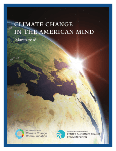 Climate Change in the American Mind: March, 2016
