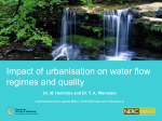 Impact of urbanisation on water flow regimes and quality
