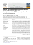 Modelling the impacts of weather and climate variability on crop