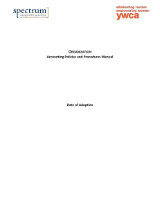 accounting policies manual