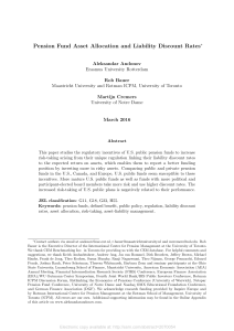 Pension Fund Asset Allocation and Liability Discount Rates