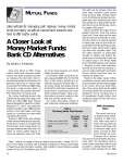 A Closer Look at Money Market Funds: Bank CD Alternatives