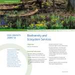 Biodiversity and Ecosystem Services
