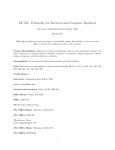 EE 503: Probability for Electrical and Computer Engineers