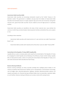 DEBT INSTRUMENTS Government Debt Securities (GDS