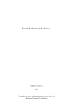 Journal of Personal Finance