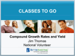 Compound Growth Rates and Yield - Jim Thomas