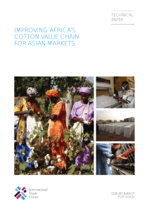 Improving Africa`s Cotton Value Chain for Asian Markets