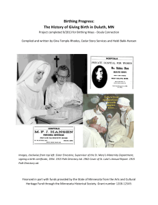 The History of Giving Birth in Duluth, MN