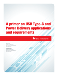 A primer on USB Type-C and power delivery applications and