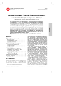 Organic Broadband Terahertz Sources and Sensors