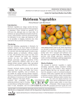 Heirloom Vegetables - University of Kentucky