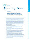 Water, climate and conflict: security risks on the increase?