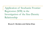 Application of Stochastic Frontier Regression (SFR) in the