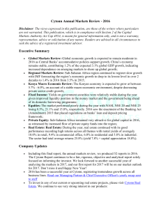 Cytonn Annual Markets Review - 2016