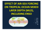 Effect of air-sea forcing on tropical ocean mixed layer depth (MLD