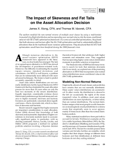 The Impact of Skewness and Fat Tails on the Asset Allocation Decision