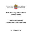 Trade, Economy and Investment Monitor Report Foreign Trade