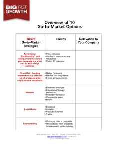 Go-to-Market Options