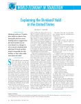 World Economy in Transition: Explaining the Dividend Yield in the