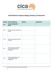 CICA Standards Competencies Mapping Template for Applications