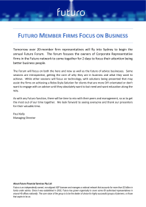 FUTURO MEMBER FIRMS FOCUS ON BUSINESS