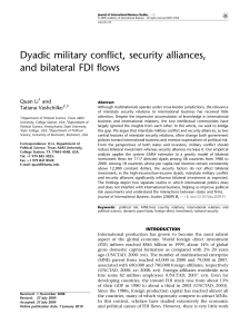 Dyadic military conflict, security alliances, and bilateral