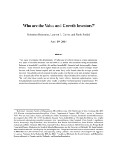Who are the Value and Growth Investors?