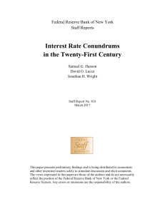 Interest Rate Conundrums in the Twenty-First Century