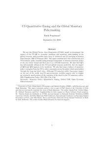 US Quantitative Easing and the Global Monetary Policymaking