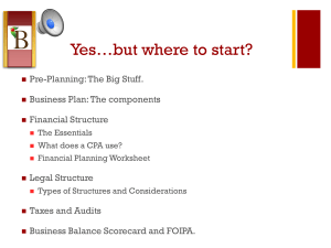 Financial and Business Planning: When Can I Quit My Day Job