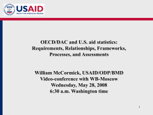 OECD/DAC and US aid statistics: Requirements, Relationships