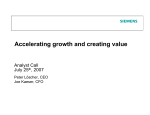 Accelerating growth and creating value