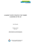 a market entry strategy for timber cladding in the uk