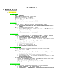 The War of 1812 - cloudfront.net