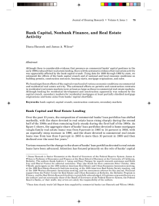 Bank Capital, Nonbank Finance, and Real Estate Activity