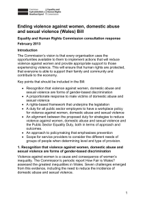 EHRC Response to the Ending violence against women, domestic