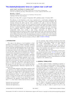 The elastohydrodynamic force on a sphere near a soft wall