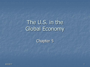The U.S. in the Global Economy