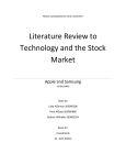 Literature Review to Technology and the Stock Market