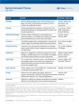 Equity Investment Themes