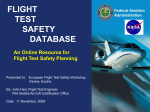 flight test safety data base-update