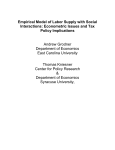 Labor Supply with Social Interactions
