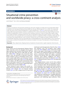 Situational crime prevention and worldwide piracy: a cross