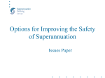 Options for Improving the Safety of Superannuation