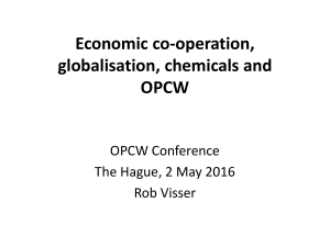 Economic co-operation, globalisation, chemicals and OPCW